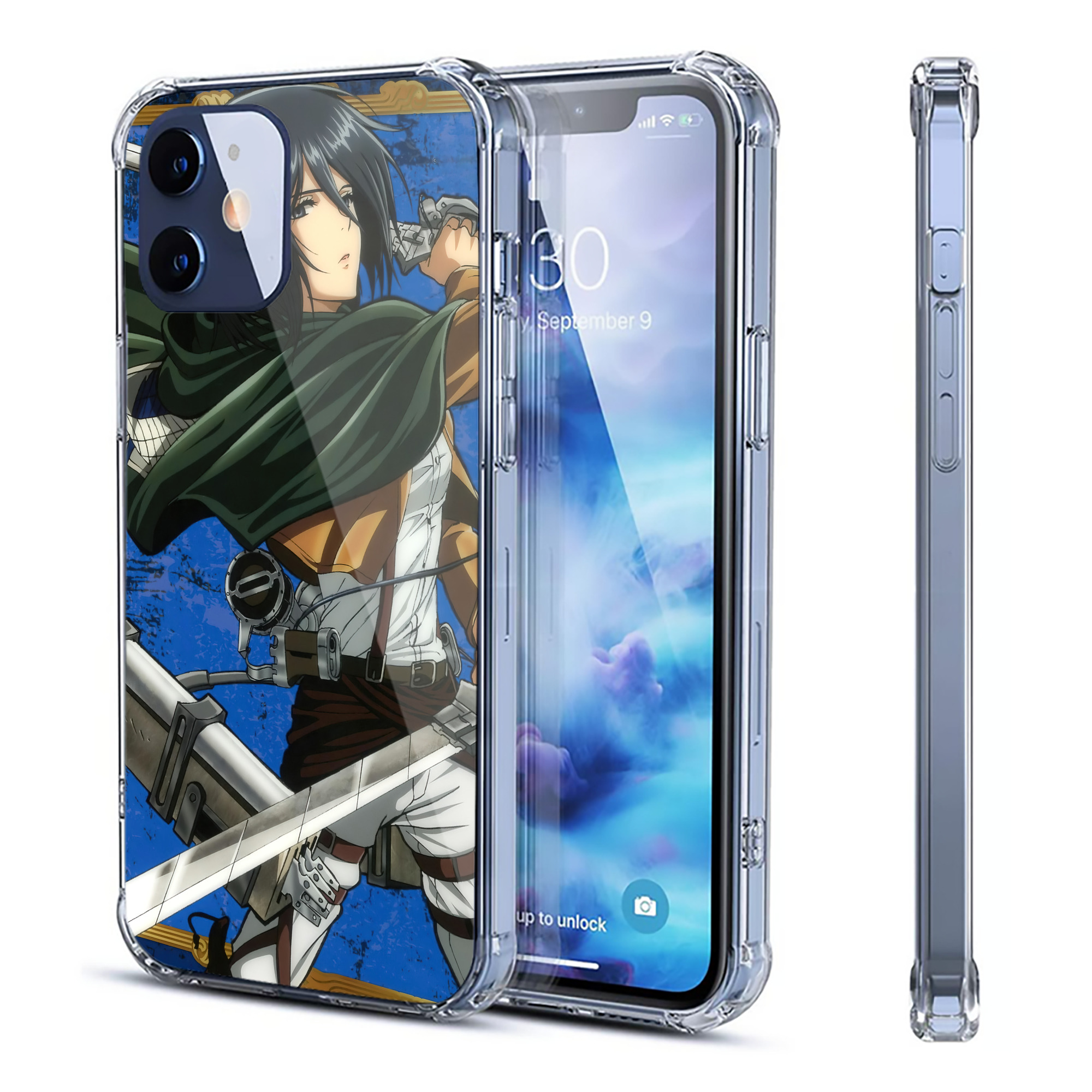 （画像用） 進撃の巨人 Attack on Titan 【iPhone 12シリーズ対応】透明スマホケース（クリアソフトケース）